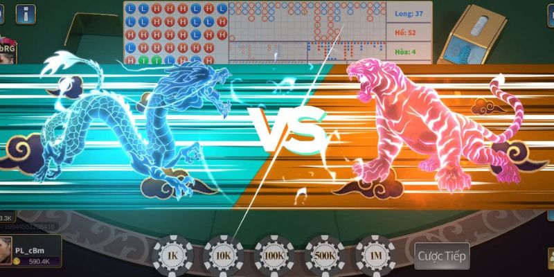 giao diện game Dragon Tiger tại 188bet